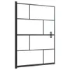 vidaXL Duschkabine ESG 100x140 cm Schwarz Produktbild-Vorschau 1