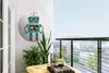 MuchoWow® Gartenposter Outdoor-Poster Rund Roboter - Produktbild-Vorschau 2