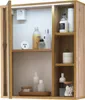 GREECE Spiegelschrank Bad mit LED-Beleuchtung in Wotan Voir les images du produit 3