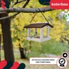 KOTARBAU® Mangeoire Oiseaux À Suspendre Bois Naturel 21 x Voir les images du produit 4
