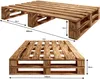 Lermowood Palettenbett M2 140 x 200 cm Geflammt, Erhöhte Produktbild-Vorschau 3