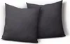 2er Pack Kissenbezug Kissenhülle 40x40 cm anthrazit Uni Produktbild-Vorschau 1