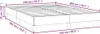 vidaXL Bettgestell ohne Matratze Hellgrau 140x200 cm Stoff Produktbild-Vorschau 7