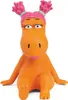 A toy dragon with pink hair and blue eyes sitting down. Produktbild-Vorschau
