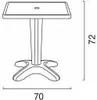 Weiß Quadratisch Tisch und 2 Stühle Farbiges Produktbild-Vorschau 11