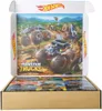 An open box displaying a colorful graphic of monster trucks and a collection of smaller images of monster trucks on the bottom. Náhľad obrázku produktu