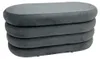 riess-ambiente Polsterbank VOGUE 85cm grau Samt ovale Produktbild-Vorschau 11
