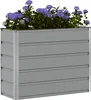 vidaXL Fioriera grigio chiaro 100 x 40 x 75 cm in acciaio Anteprima dell’immagine prodotto 2
