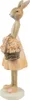 Clayre & Eef Dekorationsfigur Kaninchen 21 cm Beige Produktbild-Vorschau 2