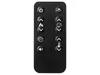 A black remote control with various function icons. Podgląd zdjęcia produktu