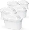 A group of white water filter cartridges with water droplets on them, arranged in a staggered formation against a white background. Náhľad obrázku produktu