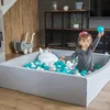 KiddyMoon suchy basen kwadratowy z piłeczkami 7cm 120x30 Podgląd zdjęcia produktu 6