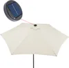 KINGSLEEVE® Sonnenschirm UV Schutz 80+ Balkon 300 cm LED Produktbild-Vorschau 2