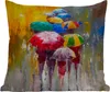 MuchoWow® Outdoor Kissen - Gemälde - Regenschirm - Öl - Produktbild-Vorschau 6
