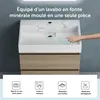 doporro Meuble de Salle de Bain Chêne clair Ensemble de 2 Voir les images du produit 3