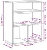 Libreria effetto legno vecchio 60x30x71,5 cm materiale a Anteprima dell’immagine prodotto 8