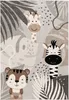 Kinder Teppich Softstar Kids Safari Friends Grau, Produktbild-Vorschau 5