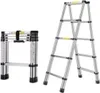 Klappbare Aluminium-Doppelleiter – 1,4 m + 1,4 m Produktbild-Vorschau 1