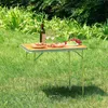 Aluminium Campingtafel - 60 cm x 70 cm x 80 cm - MDF-Blatt Produktbild-Vorschau 2
