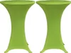 vidaXL Stretch Table Cover 2 ks 60 cm Green Náhľad obrázku produktu 1