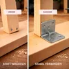 Set di angolari HOOZ con nervatura, angolari zincati per Anteprima dell’immagine prodotto 6