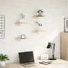 vidaXL Plávajúca polica 4 ks 23x23,5x4 cm materiál na báze Náhľad obrázku produktu 2