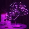 Lampa LED z drutu miedzianego Różowe sztuczne drzewko Podgląd zdjęcia produktu 1