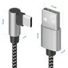 deleyCON 0,30m USB-A auf USB-C Kabel 90° gewinkelt Produktbild-Vorschau 2