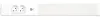 A white power strip with two outlets and a light strip. Náhľad obrázku produktu