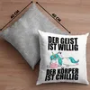 Trendation - Lustiger Einhorn Spruch Deko-Kissen mit Produktbild-Vorschau 4