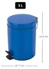 Spirella 7610583163844, 3 l, Rund, Stahl, Blau, Kunststoff, Produktbild-Vorschau 2