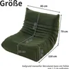 okwish Schlafsofas Relaxsessel mit Rückenlehne, Lazy Sofa, Produktbild-Vorschau 7