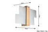 Kinkiet FENIKS jasne drewno-biały 1xE27x60W drewno Podgląd zdjęcia produktu 14