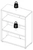 Scaffale - bianco - 89 x 113 cm - con 3 scomparti Anteprima dell’immagine prodotto 13