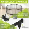 BOMI® Kinderschutzgitter Milo in Schwarz bis 525 cm | 90° Produktbild-Vorschau 3