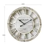 Rebecca Mobili Horloge murale avec chiffres romains en bois Voir les images du produit 4