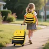 COSTWAY 2tlg Kinderkoffer + Rucksack, 12”+16” Kindertrolley Produktbild-Vorschau 2