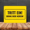 Metallschild XL in 21x28 cm mit Alkohol-Spruch Tritt ein! Produktbild-Vorschau 4