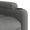 vidaXL Poltrona relax in tessuto grigio scuro Anteprima dell’immagine prodotto 9