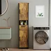 169 cm hoher Schrank – schmales Regal für das Badezimmer Produktbild-Vorschau 3