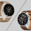 Two smartwatches are displayed side-by-side against a light gray background, divided by a diagonal line. Produktbild-Vorschau