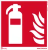 Feuerlöscher Symbol 20cm Folie selbstklebend Produktbild-Vorschau 1