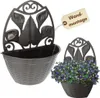 Blumentopf Wand Wandblumentopf Wandvase Anthrazit Produktbild-Vorschau 1