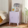 A purple locker-style nightstand next to a bed. Anteprima dell’immagine prodotto