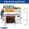 DanDiBo Verstellbares Küchenregal Weiß für Arbeitsplatte Produktbild-Vorschau 5
