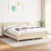 The Living Store Boxspringbett mit Matratze Creme 160x200 Produktbild-Vorschau 1