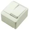 Elektro-Plast | Interruttore Doppio Hermes - Bianco - IP44 Anteprima dell’immagine prodotto 8