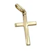 Anhänger 22x13mm Kreuz matt-glänzend 9Kt GOLD gold 22x13mm Produktbild-Vorschau 1