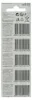 The back of a battery packaging showing product information, warnings, and barcodes. Produktbild-Vorschau
