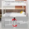 Sweiko Twin sur Twin lit superposé en métal pour enfants Voir les images du produit 8